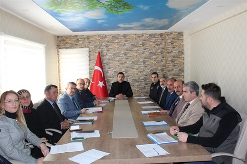 İlçe İdare Şube Başkanları Toplantısı Kaymakam Demirci başkanlığında gerçekleştirildi.